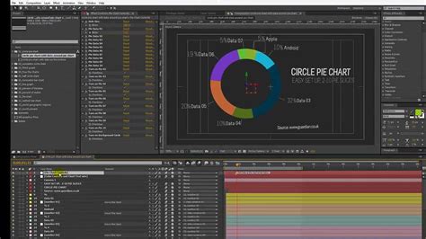 Providing free after effects template, after effects project every day. Infographics After Effects Template- Circle Pie Chart ...
