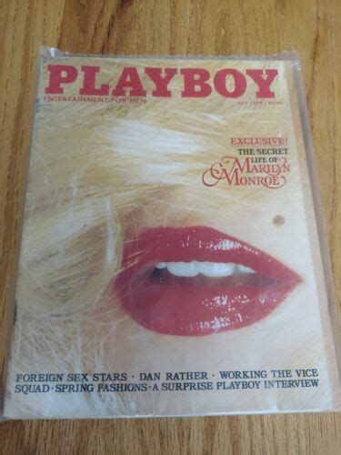 Mavin Vintage Playboy Magazine May Secret Life Of Marilyn Monroe