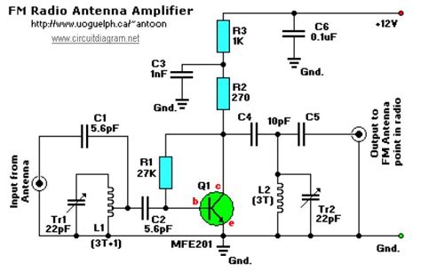 Fm Radio Antenna Booster Circuit Diagram Schematic Design