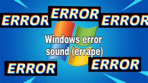 Windows Error Sound Earrape Youtube