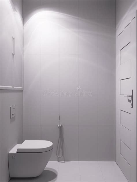 3d Rendering Of A Bathroom In A Modern Classical Style Stock