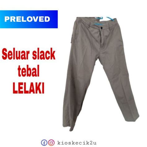 Preloved Seluar Slack Tebal Lelaki Saiz 33 Shopee Malaysia