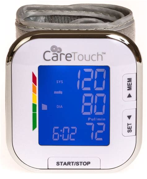 Care Touch Blood Pressure Cuff Monitor Fully Automatic Wrist Digital