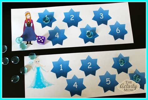 Frozen Themed Dice Game Printable The Activity Mom Imprimibles