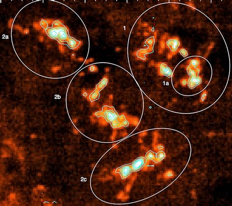 Maps Reveal Massive Clouds In Star Forming Region