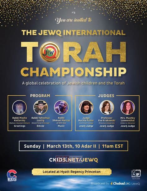 Live Jewq International Torah Championship