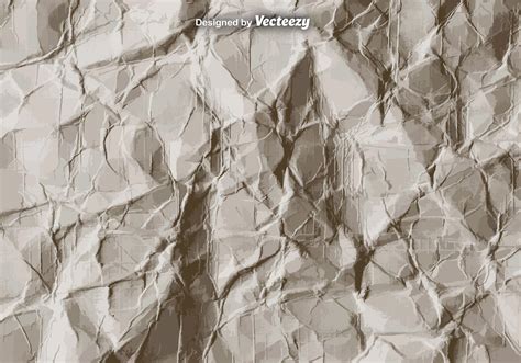 Vector Crumpled Paper Texture Download Free Vector Art Stock