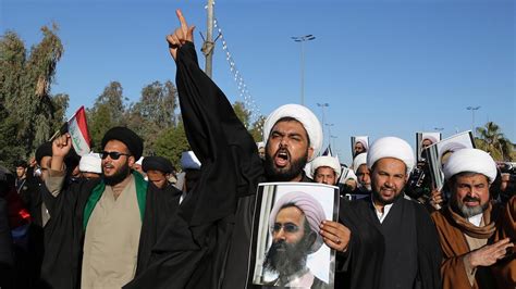 Protests In Iraq Over Saudi Execution Of Shiite Cleric