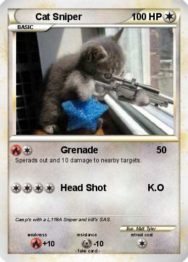 Pokémon Cat Sniper 7 7 Grenade My Pokemon Card