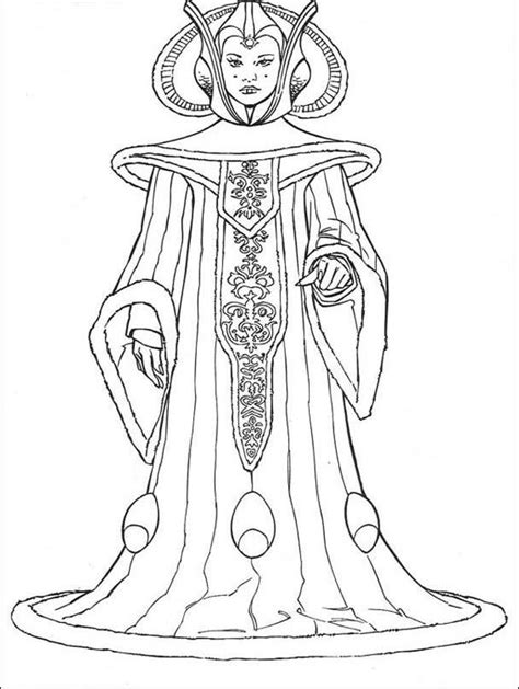 Queen Amidala Coloring Page Cool Printables Pinterest Colour Book My