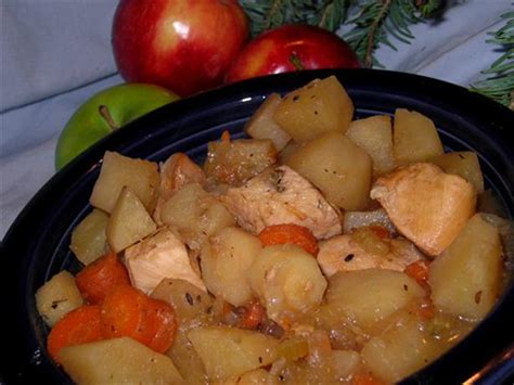 Stir lightly to allow cheese to melt. Crock Pot Apple Chicken Stew Low Fat) Recipe - Food.com