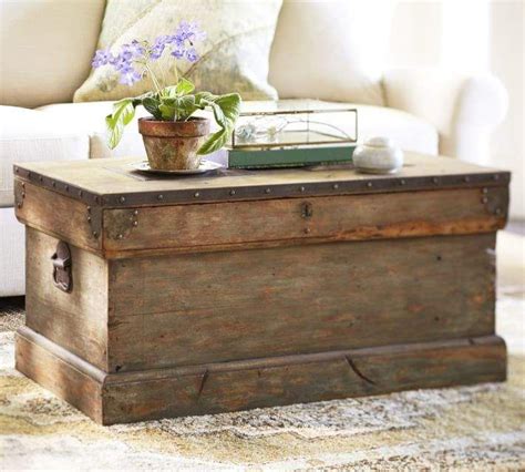 Pottery Barn Rebecca Trunk Rustic Trunk Coffee Table Chest Coffee Table Reclaimed Wood