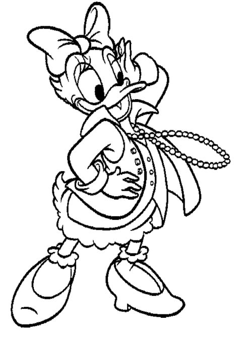 Daisy Duck Coloring Pages Free Printable Coloring Pages