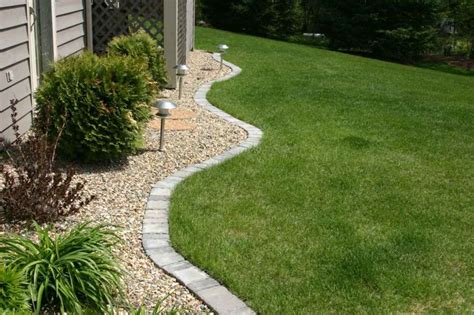 Pros and cons of using stone edging. Excellent Sleepers Stones Border Landscaping And Gravels ...