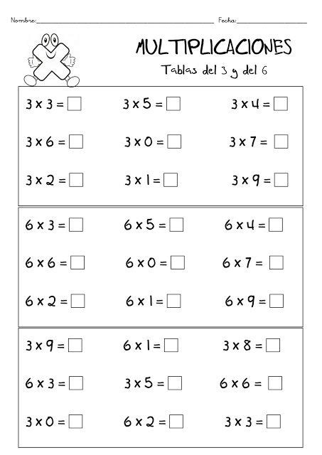 Cuaderno De Multiplicaciones Rápidas Para Primaria Tablas De