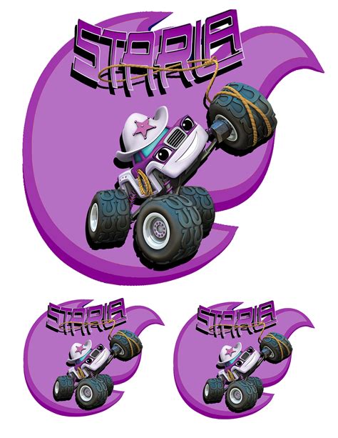 Stickers Blaze And The Monsters Machines Starla Decals Etsy