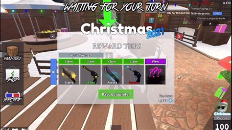 Mm2 New Christmas Update Buying All 19 Tiers Youtube