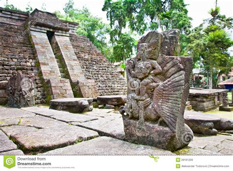 Ancient Erotic Candi Sukuh Hindu Temple On Java Indonesia Stock Image
