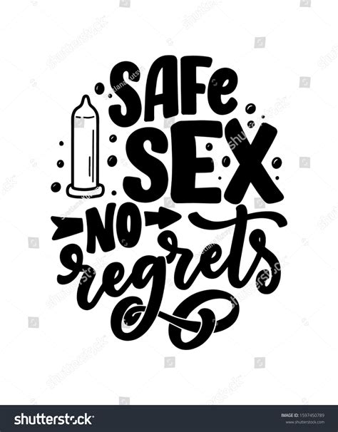 Safe Sex Slogan Great Design Any Stock Vector Royalty Free 1597450789