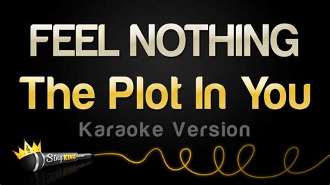 The Plot In You Feel Nothing Karaoke Version Youtube
