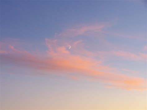 Cresent Moon With Pink Clouds Bryant Olsen Flickr