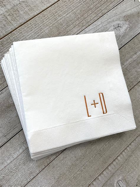 Personalized Napkins Personalized Napkins Wedding Personalized Etsy