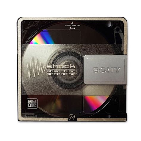 Sony Minidisc Shock Grey 74 Minutes Retro Style Media