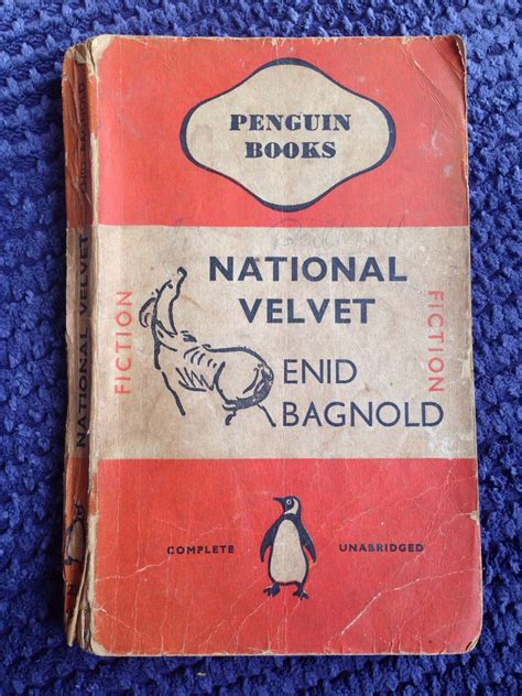 1940 Vintage Penguin Book National Velvet By Enid Bagnold Etsy Uk
