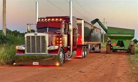 Pin By Scott Ackerman On Grain Haulers Peterbilt Big Rig Trucks