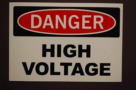Danger High Voltage Self Adhesive Sticker Vinyl Decal Etsy