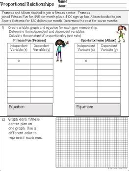 Learn about proportional relationships with free interactive flashcards. Proportional Relationships Worksheets by The Clever Clover ...