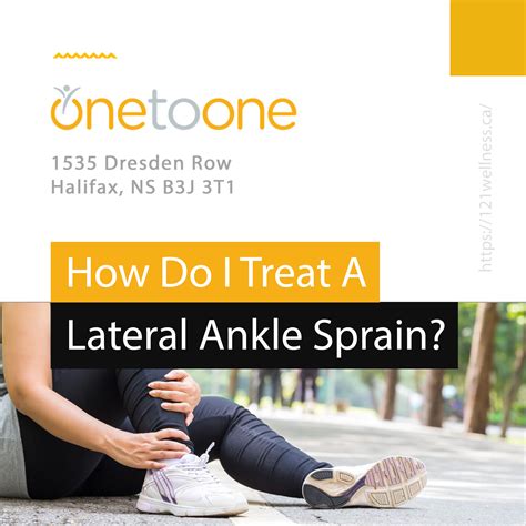 How Do I Treat A Lateral Ankle Sprain One To One Wellness Blog
