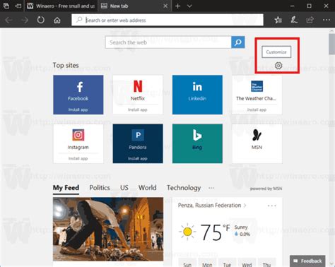 How To Customize Microsoft Edge S New Tab Page