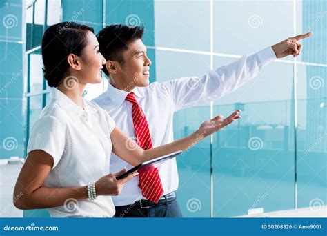 Chinese Business Man Explaining His Idea Stock Photo Image Of