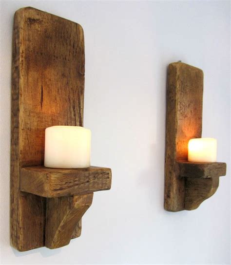 Rustic Flameless Candle Wall Sconces Rustic Wall Light Led Bronze