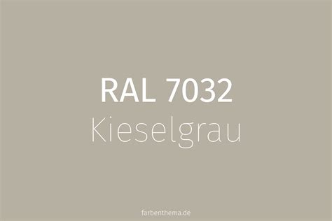 RAL 7032 Kieselgrau Farbenthema