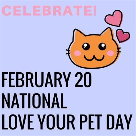 We will be donating 20% of each registration to petsmart charities, who are committed to end pet. National Love Your Pet Day || February 20 | Love your pet ...