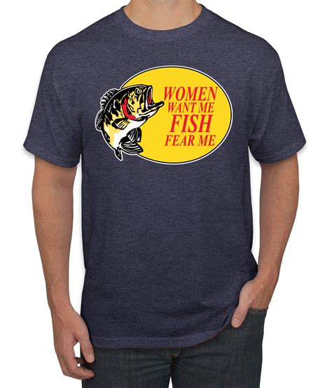 Women Want Me Fish Fear Me Fishing Men Graphic Tshirt Ebay