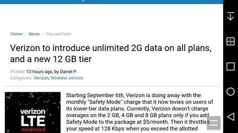 Verizon Bring Unlimited Data To All Postpaid Plans Starting September