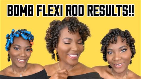 How To Flexi Rod Set On Straight Natural Hair Youtube