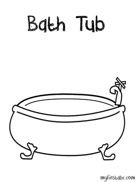 In The Bath Coloring Pages - Coloring Home