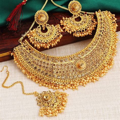 Sukkhi Jewellery Set for Women (Golden)(CB73381) - Buy ...