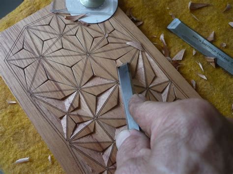 Steps Geometric Wood Carving Резьба по дереву Геометрия Дизайн