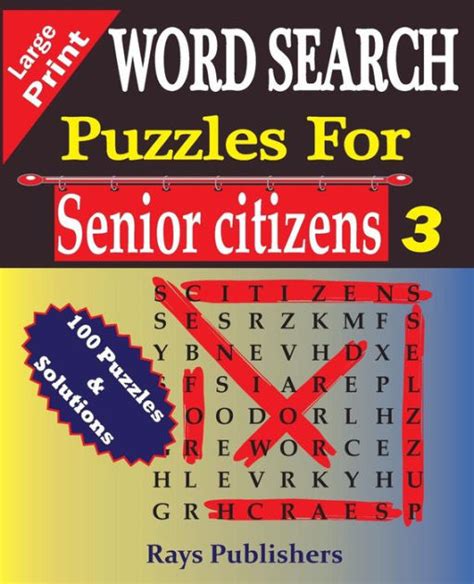 Word Search Puzzles For Senior Citizens 3 Large Print By Rays