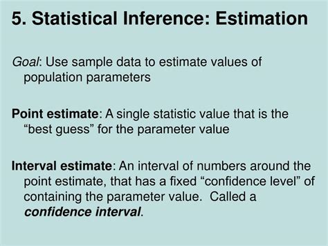 Ppt Statistical Inference Estimation Powerpoint Presentation Free Download Id