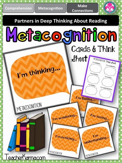Metacognition Thinking Cards And Think Sheet To Improve Comprehension