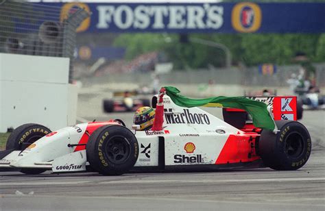 Clique Ayrton Senna Adelaide 1993 Bandeira Verde