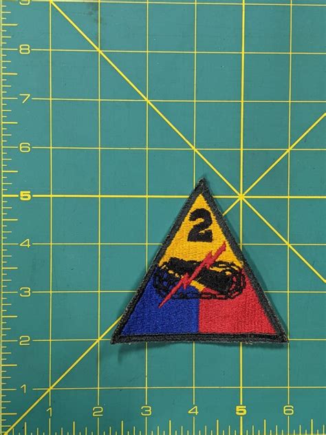 Us Army 2nd Armored Division Unit Insignia Shoulder Sleeve Etsy