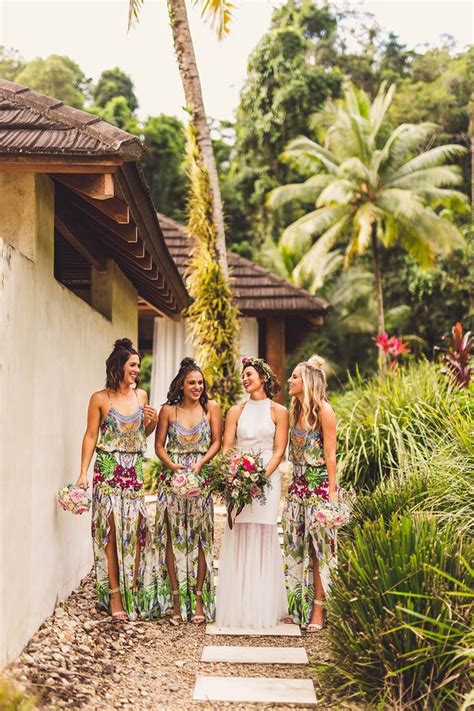 Sinead And Chris Chic Tropical Wedding Tropical Wedding Dresses Beach Wedding Guest Dress