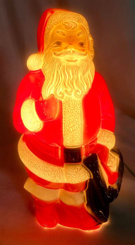 Vintage Lighted Santa Blowmold Empire Plastic Corp 1968